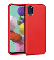 Samsung Galaxy M31S İnce Mat Silikon Kılıf Kırmızı