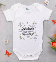 BK Kids Bırkalama Tasarımlı Beyaz Bebek Body Zıbın-1