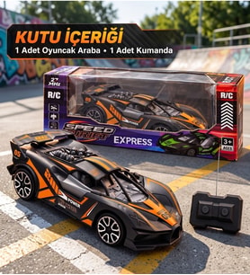 16 cm Uzaktan Kumandalı Yarış Arabası – İleri Geri Hareketli Spor Oyuncak Araba Erkek Çocuk Hediye