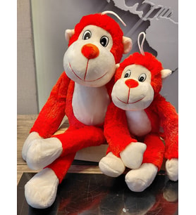 ÇOK SEVİMLİ ANNE BEBEK MAYMUN PELUŞ SET