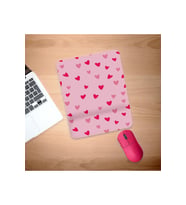 Minik Kırmızı ve Pembe Kalpler Bilek Destekli Mouse Pad