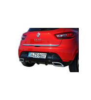 Renault Clio 4 (2012-2016) Egzoz Görünümlü Arka Tampon Eki - Difüzör (plastik)