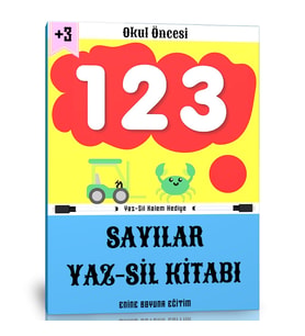 Okul Öncesi Sayılar Yaz Sil Kitabı