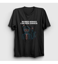 Presmono Unisex Siyah Neon Pubg T-Shirt 30526tt