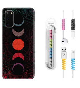 Samsung A02S A03S A10 A12 A13 A21S A22 Kılıf Kablo Koruma Spiral Silikon Epiclys 1645