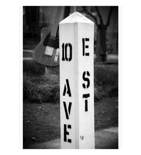 10th Avenue Dondurulmuş Tablo Ahşap Poster Dekoratif