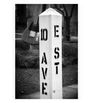 10th Avenue Dondurulmuş Tablo Ahşap Poster Dekoratif