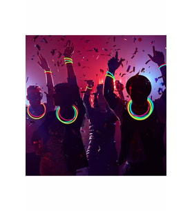 Pazariz  Glow Stick Işıklı (100 ADET) Çubuk Neon Işıklı Bileklik Party