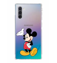 Samsung Galaxy Note 10  Kamera Korumalı Kapak Mickey Mouse Tasarımlı  Şeffaf  Kılıf