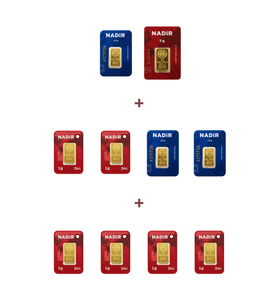 Nadir Gold 24 Ayar 18,5 Gram Altın (1 Ad 5 Gram Altın + 3 Ad 2,5 Gram Altın + 6 Ad 1 Gram Altın )