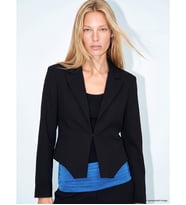 LCW Vision Siyah Asimetrik Kesim Kadın Blazer Ceket