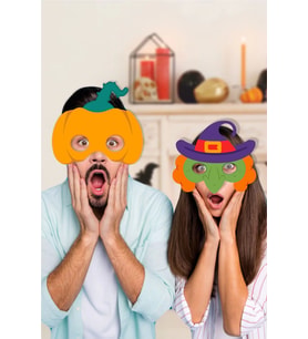 Halloween Temalı  MASKE 4'lü * (kalın kağıt)