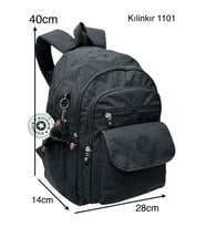 Klinkır Su Geçirmez Kumaş Büyük Boy Ultra Hafif Krinkıl Laptop Bölmeli Okul Sırt Çantası