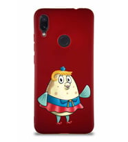 Xiaomi Redmi Note 7 Pro Soft Premier Kapak Bayan Puff Tasarımlı Silikon Kılıf - Mürdüm (Şeffaf)
