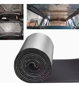 Araç Kaput Altı Yalıtım 120x100cm 9mm Folyolu Yapışkanlı Karavan Oto Ses Ve Isı Yalıtım Malzemesi