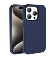 iPhone 15 Pro Kılıf Magsafe Şarj Özellikli Sıvı Teknolojili Silinebilir Sert Kivi Kılıf (Lacivert)