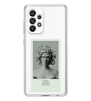 Samsung Galaxy A53 Uyumlu Medusa Tasarımlı Şeffaf Telefon Kılıfı