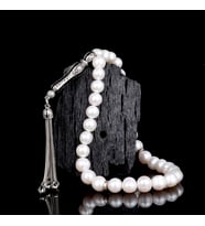 925 AYAR GÜMÜŞ SET İNCİ TAŞLI TESBİH