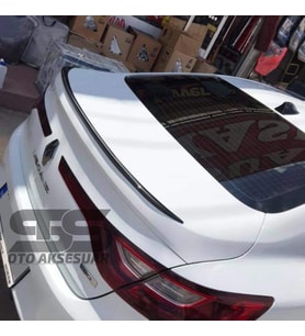  Renault Megane 4 Sedan Kasa Uyumlu Bagaj Üstü Spoiler Piano Black
