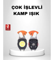 Mini LED Anahtarlık Fener – Şişe Açacağı Tornavida Düdük ve USB Şarj Özellikli