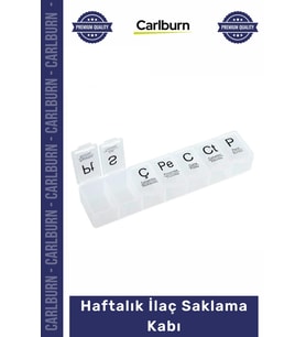 Özel Üretim Kompakt Tasarım Günlük Bölmeli Haftalık İlaç Saklama Kabı – Düzenli Pratik Kullanım
