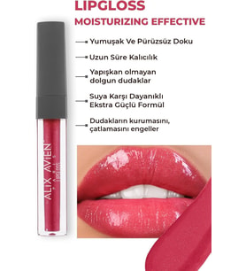 Uzun Süre Kalıcı Yapışkan His Bırakmayan Nemlendirici Dudak Parlatıcısı-lipgloss 12 Juicy Strawberry