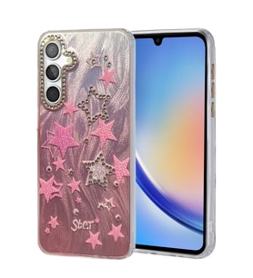 Newface Samsung Galaxy A34 5G Kılıf Blade Aynalı Desenli Kapak - Desen 7
