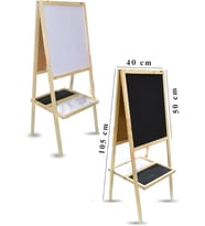 Çift Taraflı 40x50cm 1 Adet Çocuk Yazı Tahtası Alıştırma Tahtası