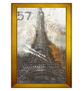 Manzara Temalı Kanvas Tablo 50 x 70 cm Gold Çerçeve