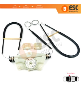 VW New Beetle C1 1C1 1997-2011 3-Kapı HB 1C0837656 İçin Elektrikli Ön Sağ Kapı Cam Kriko Tamir Seti