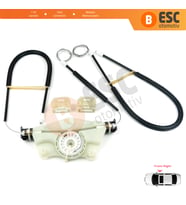 VW New Beetle C1 1C1 1997-2011 3-Kapı HB 1C0837656 İçin Elektrikli Ön Sağ Kapı Cam Kriko Tamir Seti