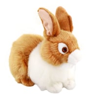 Animals Of The World Açık Kahve Tavşan Peluş Oyuncak 23 cm (Çok Renkli)