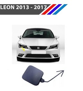 Seat Leon MK3 Ön Tampon Çeki Demir Kapağı Siyah Renk 2013-2017 5F0807241