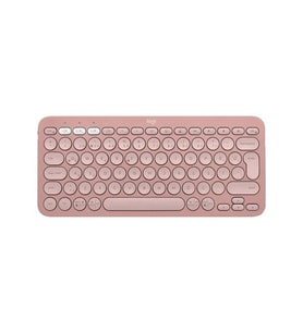 LOGITECH PEBBLE KEYS 2 K380S 920-011859 Multi-Device Bluetooth Klavye Mouse Seti Grafit Pembe