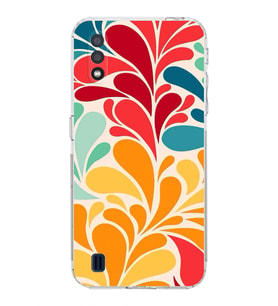 PrintiFy Samsung Galaxy A01 ile Uyumlu Retro Color 5  Kamera Korumalı Şeffaf  Kılıf