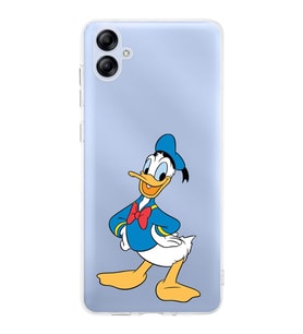Samsung Galaxy A04e  Kamera korumalı Kapak Donald Duck Tasarımlı  Şeffaf Kılıf