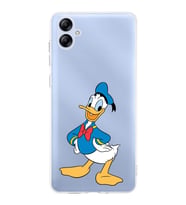 Samsung Galaxy A04e  Kamera korumalı Kapak Donald Duck Tasarımlı  Şeffaf Kılıf