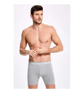 Likralı Uzun Erkek Boxer 3 Adet