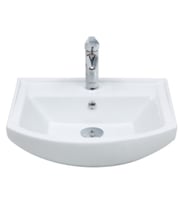 Mega Olivin 65 Cm Hilton Dolap Uyumlu Etejerli Lavabo  (Beyaz)