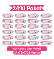 Paddlers Gül Kokulu Islak Mendil 1728 Yaprak (24x72) – Koli