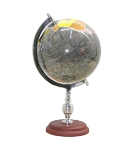 Dünya Küre Stantlı Dekoratif Döner World Globe SL318-B 38cm (Çok Renkli)