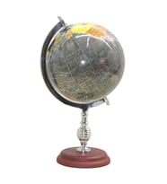 Dünya Küre Stantlı Dekoratif Döner World Globe SL318-B 38cm (Çok Renkli)