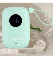 KİŞİYE ÖZEL İSİM BASKILI Hızlı Şarj Powerbank 10000 mAh (Yeşil)