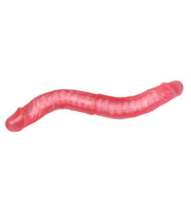 LilituShop Double Dong Çift Taraflı İki Yönlü Esnek Dildo Kıkırdaklı Penis 36 cm