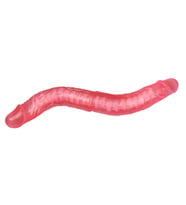 LilituShop Double Dong Çift Taraflı İki Yönlü Esnek Dildo Kıkırdaklı Penis 36 cm