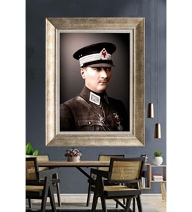 Gümüş Çerçeveli Atatürk Tablo za279