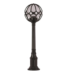 AVONNI BSU-68081-BSY-M3-B Siyah Boyalı Dış Mekan Aydınlatma E27 ABS Akrilik Cam 23cm