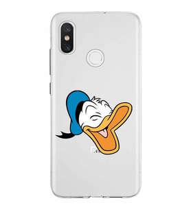 Xiaomi Mi 8 Uyumlu Kapak Donald Duck Tasarımlı Şeffaf Silikon Kılıf