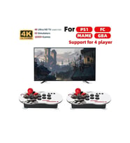 M9 64GB Arcade Retro 4K HDMI Oyun Konsolu 10000 Oyun Çift Kontroller (Beyaz)