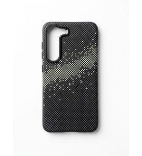 Samsung Galaxy S 23 Karbon Görünümlü Çok Renkli Kılıf Modeli